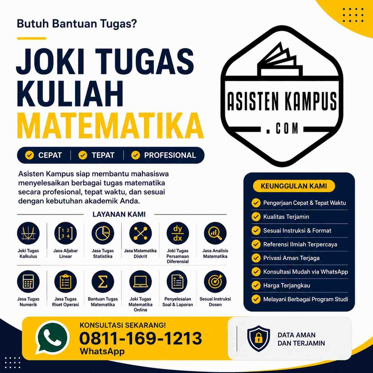 Joki Tugas Kuliah Matematika